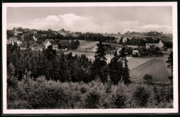 Fotografie Brück & Sohn Meissen, Ansicht Hetzdorf, Blick Vom Wald Auf Den Ort Mit Fachwerkhäusern  - Orte