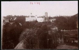 Fotografie Brück & Sohn Meissen, Ansicht Waldenburg I. Sa., Partie Im Ort Mit Blick Zum Schloss  - Orte