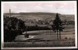 Fotografie Brück & Sohn Meissen, Ansicht Pulsnitz I. Sa., Blick Nach Der Stadt Vom Wald Aus Gesehen  - Orte