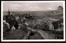 Fotografie Brück & Sohn Meissen, Ansicht Seusslitz, Blick Auf Den Ort Mit Kirche Und Weinbergen  - Orte