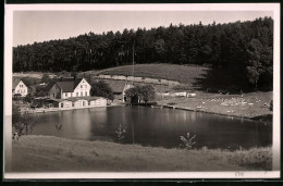 Fotografie Brück & Sohn Meissen, Ansicht Hetzdorf-Herrndorf, Blick Auf Das Schwimmbad  Bad Sumpfmühle   - Orte