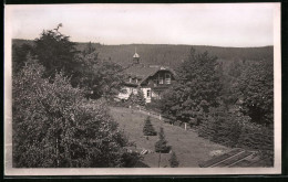 Fotografie Brück & Sohn Meissen, Ansicht Bärenfels I. Erzg., Blick Auf Das Hotel Haus Am Walde  - Places