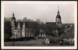 Fotografie Brück & Sohn Meissen, Ansicht Wermsdorf I. Sa., Blick Auf Die Kirche Und Schloss  - Places