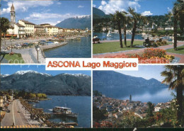 12367959 Ascona TI Hafen Promenade Uferstrasse Teilansicht Ascona - Sonstige & Ohne Zuordnung