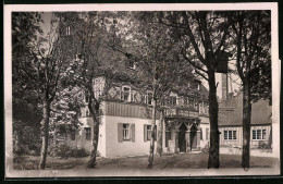 Fotografie Brück & Sohn Meissen, Ansicht Schellerhau I. Erzg., Partie An Der Gaststätte Gebirgshof  - Plaatsen