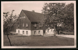 Fotografie Brück & Sohn Meissen, Ansicht Schellerhau I. Erzg., Blick Auf Das Heim Der Jungen Kumpel  - Lieux