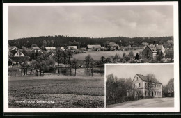 Fotografie Brück & Sohn Meissen, Ansicht Grillenburg, Ortsansicht Mit Nestlers Gaststätte  - Luoghi