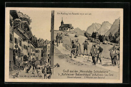 Künstler-AK Kufstein, Weinstube Schicketanz S`Kufsteiner Batzenhäusl  - Other & Unclassified