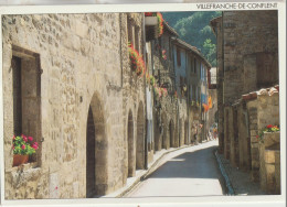 Villefranche De Conflent  66  Carte Non Circulée Dans L'Enceinte Desb Remparts De La Cité Medievale -La Rue St Jean - Other & Unclassified