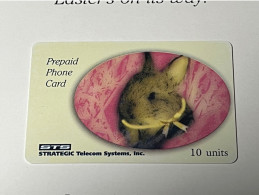 Mint USA UNITED STATES America Prepaid Telecard Phonecard, STS Easter’s Rabbit, Set Of 1 Mint Card With Greeting Card - Andere & Zonder Classificatie
