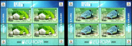 Artsakh 2024 "Europa" Underwater Flora And Fauna." 4 Horizontal Pairs Of Stamps From 2v Zd Quality:100% - Armenië