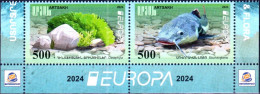 Artsakh 2024 "Europa" Underwater Flora And Fauna." 2v Zd Quality:100% - Armenië