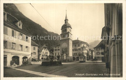 12335499 Altdorf UR Dorfplatz Mit Teildenkmal Altdorf UR - Andere & Zonder Classificatie