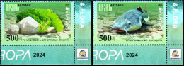 Artsakh 2024 "Europa" Underwater Flora And Fauna." 2v Quality:100% - Armenia
