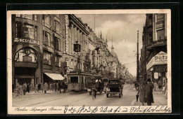 AK Berlin, Leipziger Strasse, Strassenbahn  - Tram