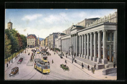 AK Stuttgart, Königsbau, Königstrasse, Strassenbahn  - Tram