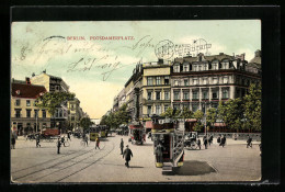 AK Berlin, Strassenbahnen Am Potsdamerplatz  - Tram