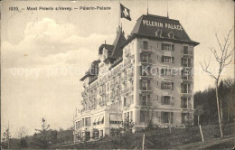 12324189 Mont Pelerin Pelerin Palace Hotel Schweizer Flagge Mont Pelerin - Otros & Sin Clasificación