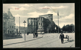 AK Trier, Strassenbahn An Der Porta Nigra  - Tram