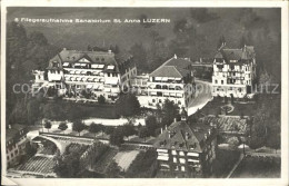 12323369 Luzern LU Sanatorium St Anna Fliegeraufnahme Luzern LU - Autres & Non Classés