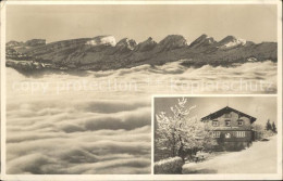 12323339 Hoernli Kulm Berggasthaus Rigi Des Zuercher Oberlandes Nebelmeer Alpenp - Sonstige & Ohne Zuordnung