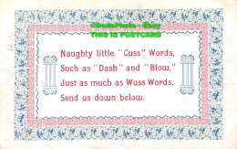 R415622 Naughty Little Cuss Words Such As Dash And Blow. 1917 - World