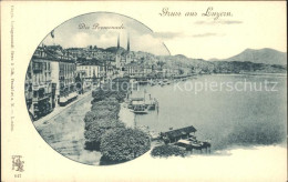 12318099 Luzern LU Uferpromenade Hofkirche Vierwaldstaettersee Luzern - Altri & Non Classificati