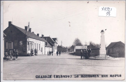 CHARRIN- CARTE-PHOTO- LE MONUMENT AUX MORTS - Autres & Non Classés