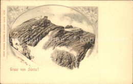 12317189 Saentis AR Gipfel Berghaus Appenzeller Alpen Saentis AR - Sonstige & Ohne Zuordnung