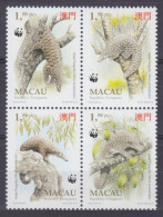 1995 Macau 795-798VB WWF - Fauna 8,50 € - Nuovi