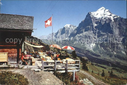 12312449 Grindelwald Berghaus Waldspitz Wellhorn Wetterhorn Grindelwald - Sonstige & Ohne Zuordnung