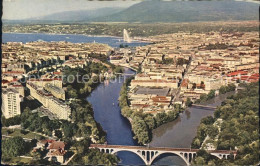 12311749 Geneve GE Jonction Du Rhone Et De L'Arve Vue Aerienne Geneve - Andere & Zonder Classificatie