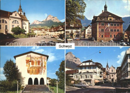 12307439 Schwyz Sankt Martins- Kirche Rathaus Bundesbrief- Archiv Schwyz - Autres & Non Classés