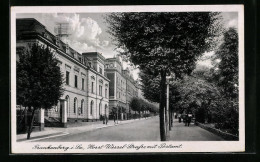 AK Frankenberg I. Sa., Strasse Mit Postamt  - Frankenberg