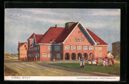 Künstler-AK Westerland /Sylt, Warmbadehaus  - Sylt