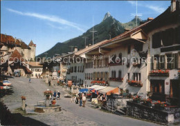 12253879 Gruyeres FR Rue Princiale Et Le Chateau Gruyeres - Sonstige & Ohne Zuordnung