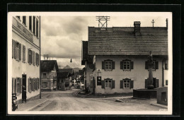 AK Nesselwang I. Allgäu, Strassenpartie Mit Friseurgeschäft  - Other & Unclassified