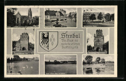 AK Stendal, Dom, Sperlingsberg, Winkelmann-Platz  - Stendal