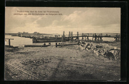 AK Friedrichstadt, Pontonbrücke über Die Eider  - Autres & Non Classés