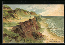 Lithographie Kampen /Sylt, Rotes Kliff  - Sylt