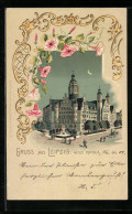 Mondschein-Lithographie Leipzig, Neues Rathaus  - Leipzig