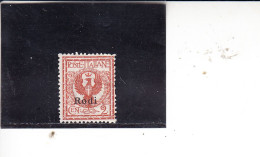 RODI  1912 - Sassone  2** - V.E. - Egeo