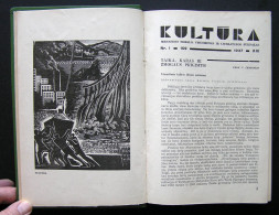Lithuanian Magazine / Kultūra 1937 Complete - General Issues