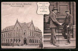 AK Bitterfeld, Hotel Und Herberge Zur Heimat In Der Bismarckstrasse 38  - Bitterfeld