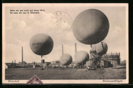 AK Bitterfeld, Ballonwettfliegen, Ballone Am Start  - Globos