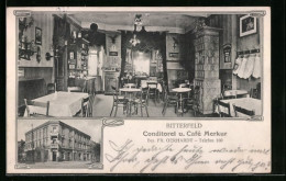 AK Bitterfeld, Conditorei Und Café Merkur, Bes.: Fr. Gerhardt  - Bitterfeld