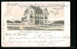 Lithographie Rothaus, Hotel-Kurhaus Alpenblick Mit Bergpanorama  - Other & Unclassified