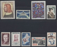 N° 1413 1418 1419 1420 1421 1423 1428 1429 1432 Année 1964 - Unused Stamps