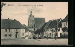 AK Löbejün, Strassenpartie Am Markt Mit Blick Nach Der Kirche  - Other & Unclassified