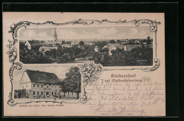 AK Friedersdorf, Gasthof Zur Linde, Panorama Mit Muldensteinerberg  - Sonstige & Ohne Zuordnung